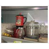 Glass coffee pot, ceramic coffee carafe, etc