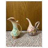 Two pottery pitchers-McCoy and Hull