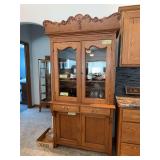 Oak stepback kitchen cupboard 20.5D x 40.5L x 79H