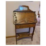 13D x 24L x 44H drop front writing desk