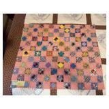 Baby Quilt 39 x 39 machine pieced and quilted