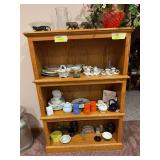 3 pc stacking bookcase 14D x 35L x 51H NO CONTENTS!