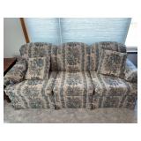 Smith Bros three cushion 84” long sofa