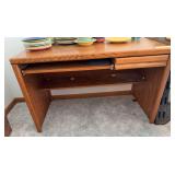 Baker Road 25D x 48L modern oak desk w keyboard tray and single drawer