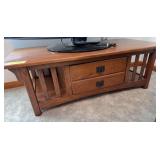 24D x 48L x 16H mission style coffee table