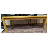 Oak coffee table and matching 30" sq table