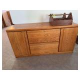 21D x 60L x 30H modern oak credenza