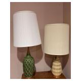 2 Retro table lamps