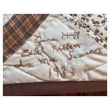 104 x 114 machine pieced, hand stitched quilt Will cover the whole family!!