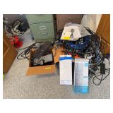 Computer cords, surge protectors, and who knows what!