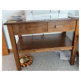 22D x 39L x 30H two drawer writing desk NO CONTENTS!!