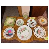 Hand painted china and other collectibles plates