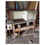 New Perfection cream colored enamel stove