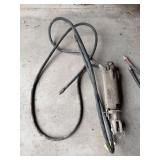 Black hydraulic cylinder, probably JD