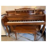 Cable piano and bench