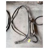 Black hydraulic cylinder, probably JD