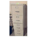 Four drawer letter file cabinet