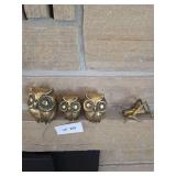 Three owls and a hopper