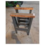 Pair of metal saw horses