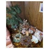 Silk plants, Easter decorations & wreaths, fall pillow (Bring box or bag to pack)