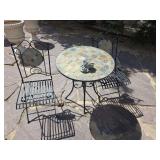 Patio Table 27' and two chairs