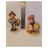 M.I. Hummel 'Chick Girl' figurine, model HUM 57/0.  Goebel Hummel 'Easter Greetings' figurine, specifically model #378