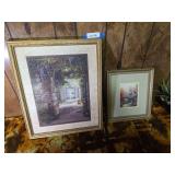 Two framed at pieces