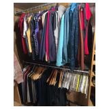 Rack of vests most size 8 (Bring box or bags to pack)