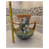 Roseville Pottery Magnolia Vase, specifically the 93-9 model, produced around 1943