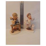 Goebel M.I. Hummel figurine titled 'Little Pharmacist,' designated by model number HUM 322.  Goebel Hummel porcelain figurine known as 'A Fair Measure', Model Number: 345