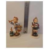 Goebel M.I. Hummel figurine titled 'Country Suitor' (Hum 760), which was released as an exclusive edition for the Hummel Club in 1995/1996. Goebel Hummel figurine titled 'The Artist,' featuring a youn