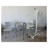 Chairs, potty, chair, miscellaneous rails and canes