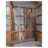 Miscellaneous wood and PVC pipe
