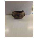 Roseville pottery low bowl from the 'Florentine' pattern, introduced in 1924