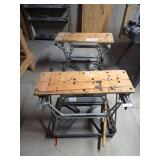 Pair of Black and Decker workmates