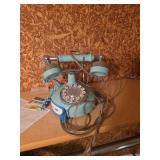 Western Electric French Princess rotary desk telephone in a seafoam color