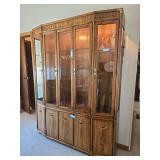 Lighted China Hutch, 62 x 13 x 78h, No Contents-Bring help to move