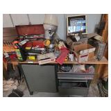 Craftsman bench 55x20x34 with all contents (Bring help to move and boxes to pack)