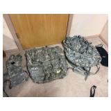 Two matching camouflage packs