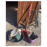 Feeds pans, buckets, scoops, rope