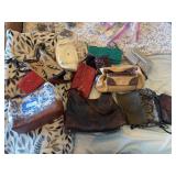 Assortment of purses and bags