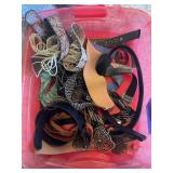 Tote full of belts