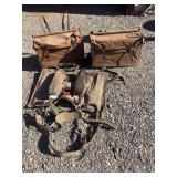 Decker pack saddle and canvas panniers