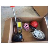 Helmets for the whole family! Plus ski-doo belt and emergency shovel