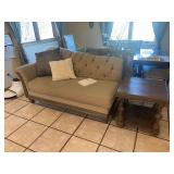 Roosa Serta upholstery chaise lounge and square side table