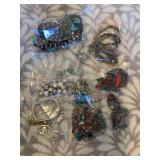 Assorted costume jewelry