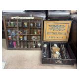 Pewter elk medallion bar glasses and collection of shot glasses