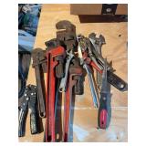 Vise grips, crescent wrenches, other hand tools