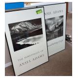 Two framed Ansel Adams prints 24x36