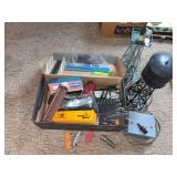 Various scale trains and track, metal Tootsie Toys trains, transformer, etc